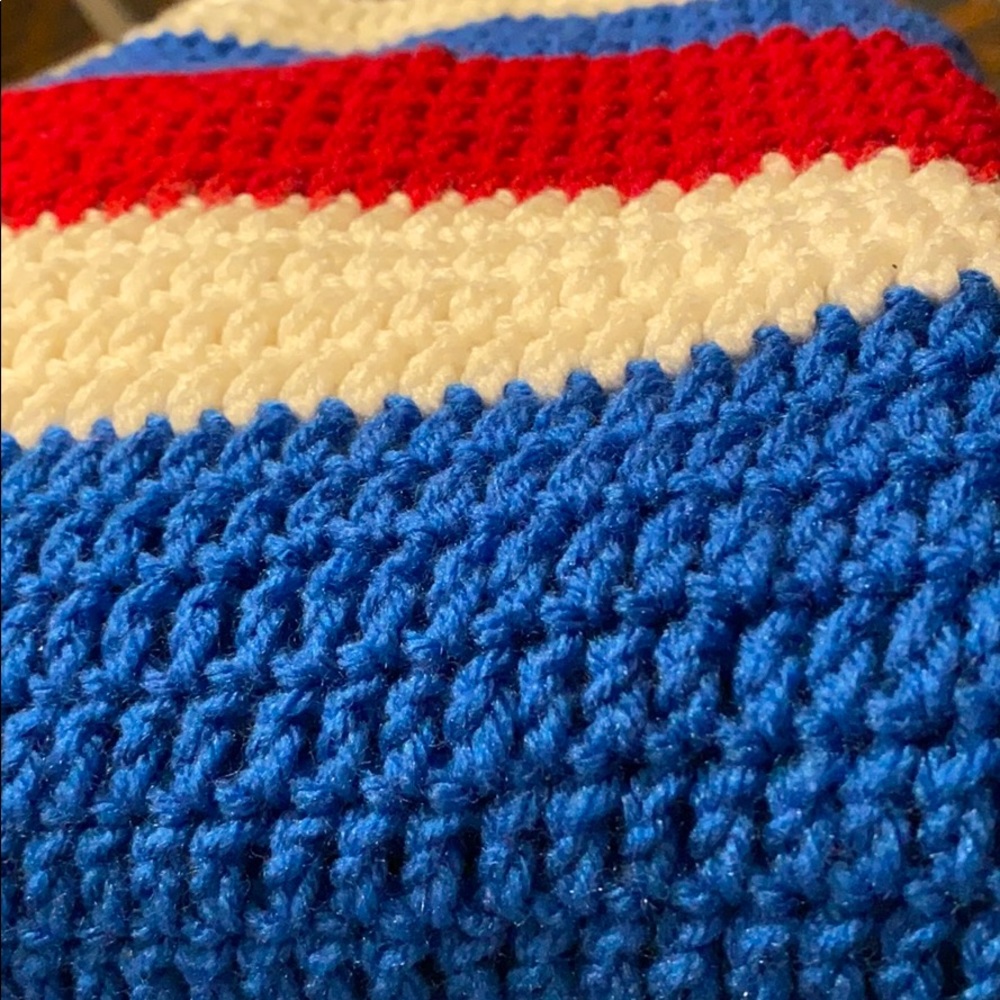 Hand crochet blanket